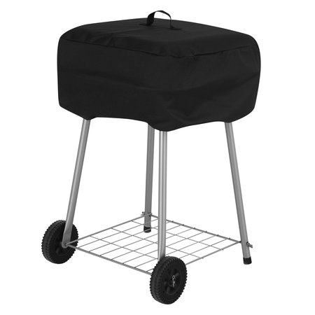 Modern Leisure Chalet Walk-A-Bout Charcoal Grill Cover, 21.5 in. L x 21.5 in. W x 14.5 in. H, Black 2974